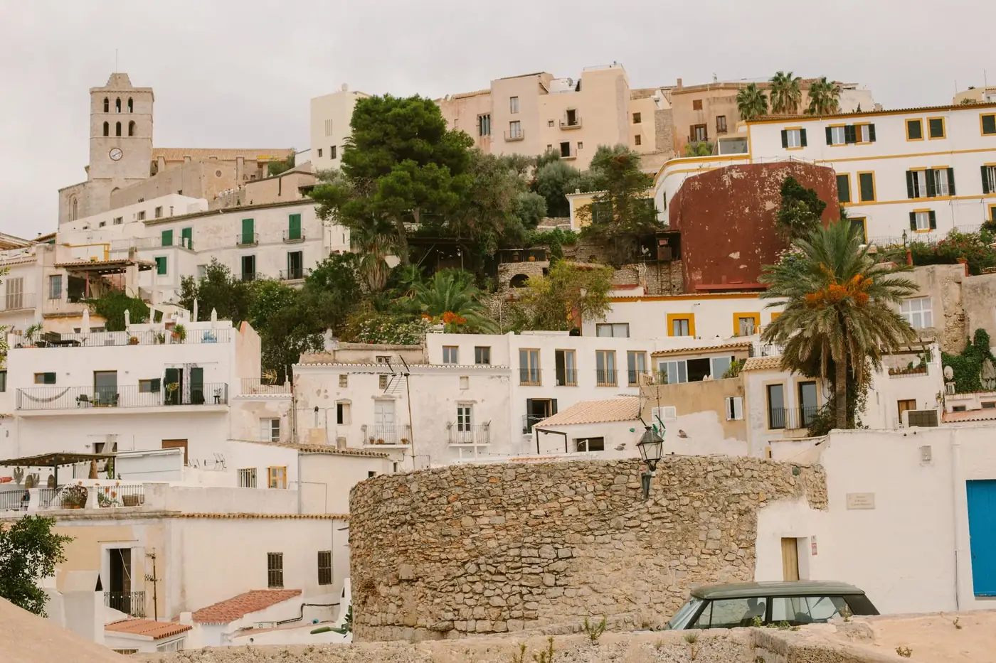 Discover the captivating historic charm of Ibiza's architectural landscape, a perfect blend of tradition and nature.