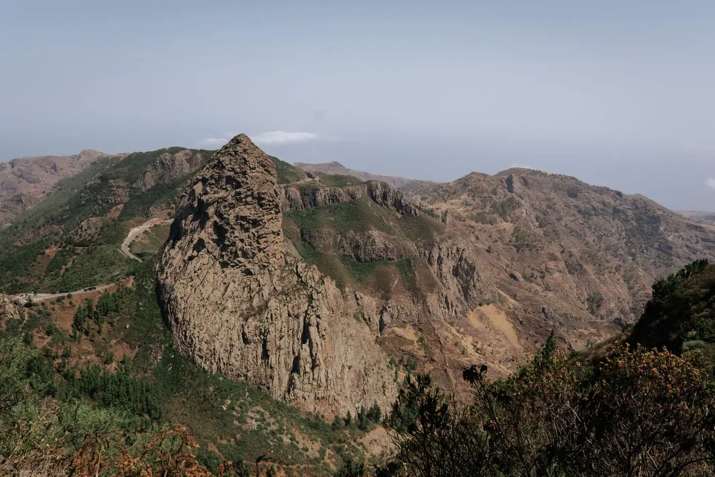 Explore the rugged beauty of La Gomera's dramatic mountain landscape in the Canary Islands.