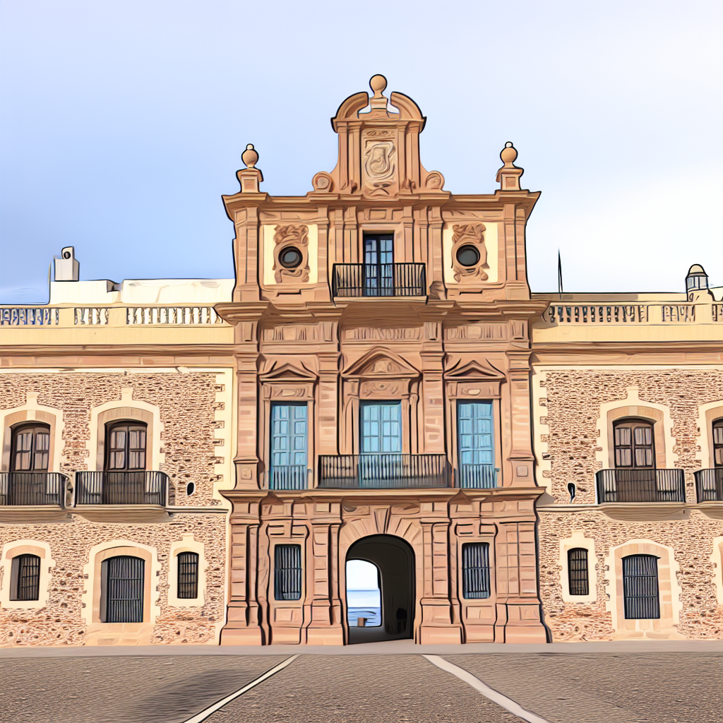 Historisch gebouw met barokke façade in Spanje