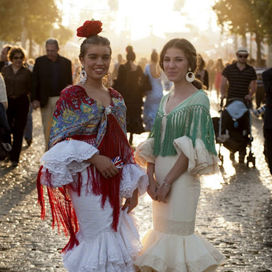 De aprilbeurs in Sevilla (Andalusië)