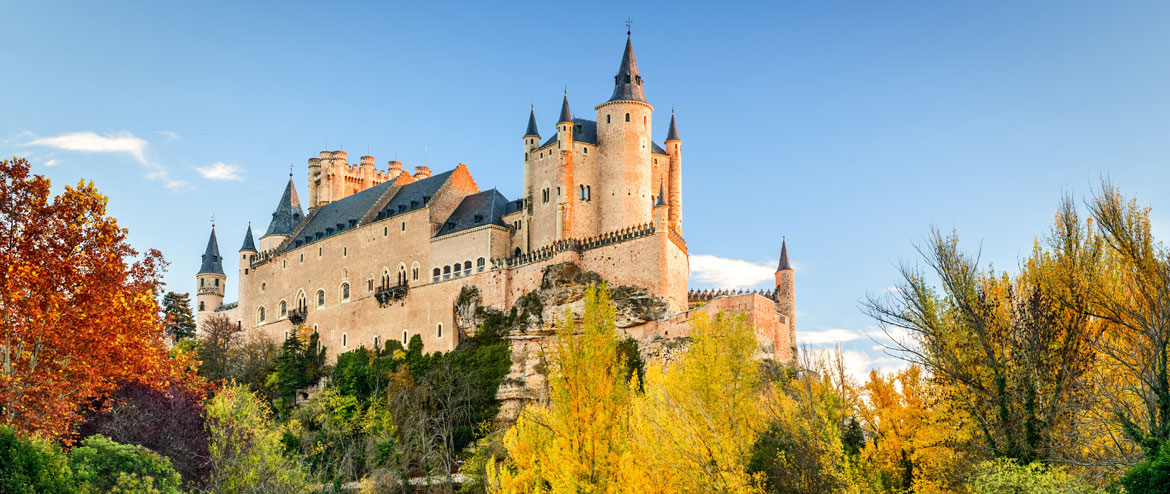 Algemeen beeld van het Alcázar van Segovia