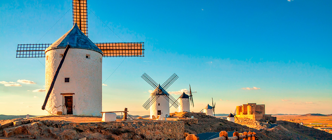 Windmolens in Consuegra, Castilla-La Mancha