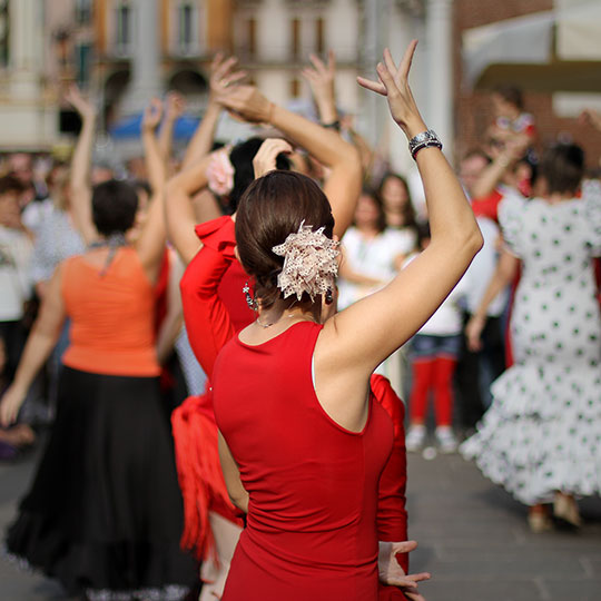 Flamenco in de straten van Valencia.
