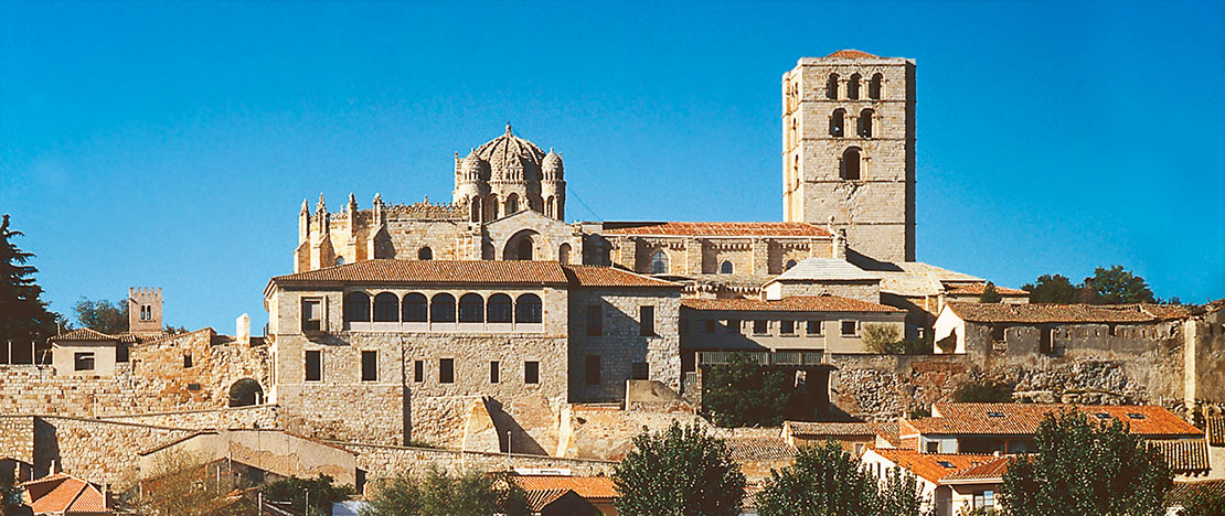 Uitzicht op de Zamora-kathedraal