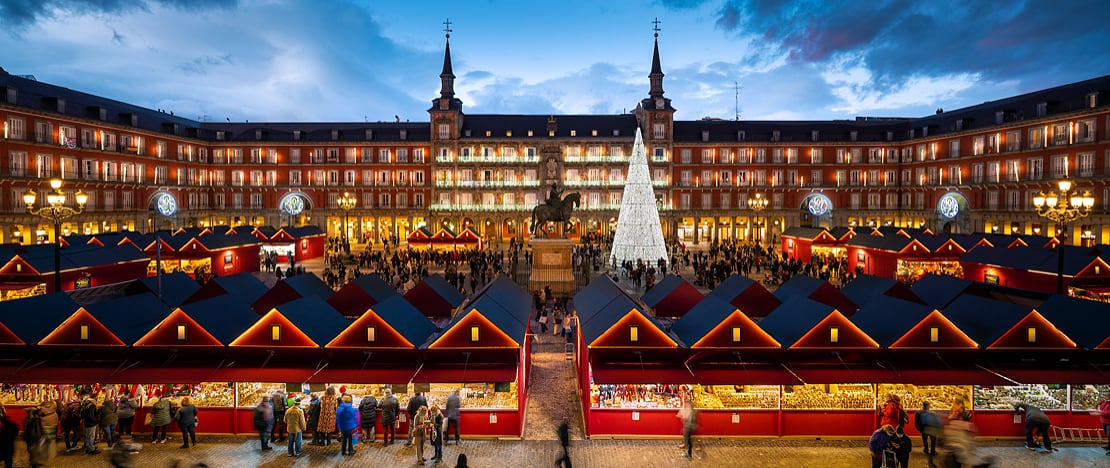 Kerstmarkt in Madrid