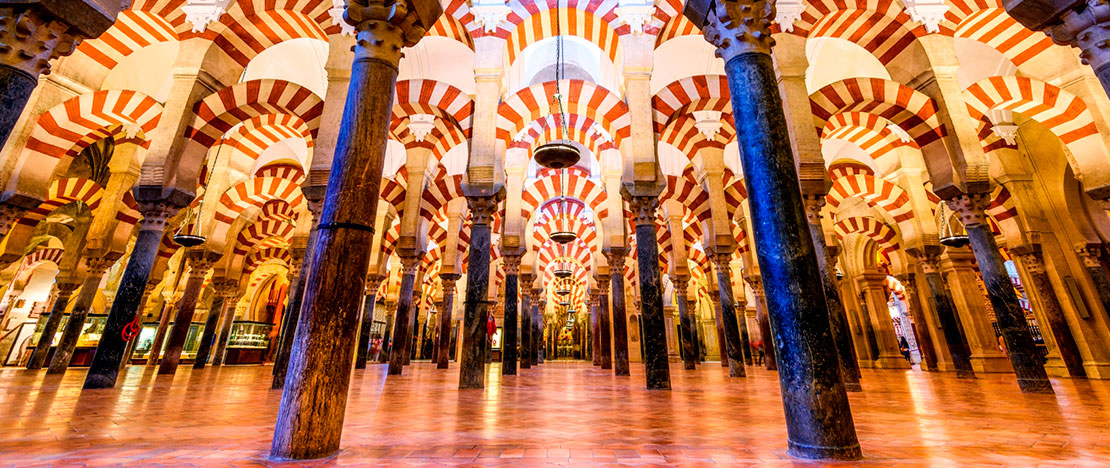 Interieur van de Grote Moskee van Córdoba