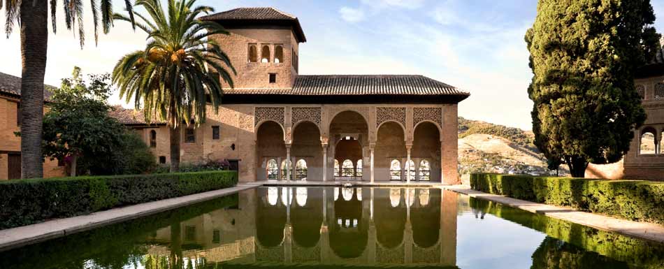 Gedeeltelijk paleis in het Alhambra, Granada