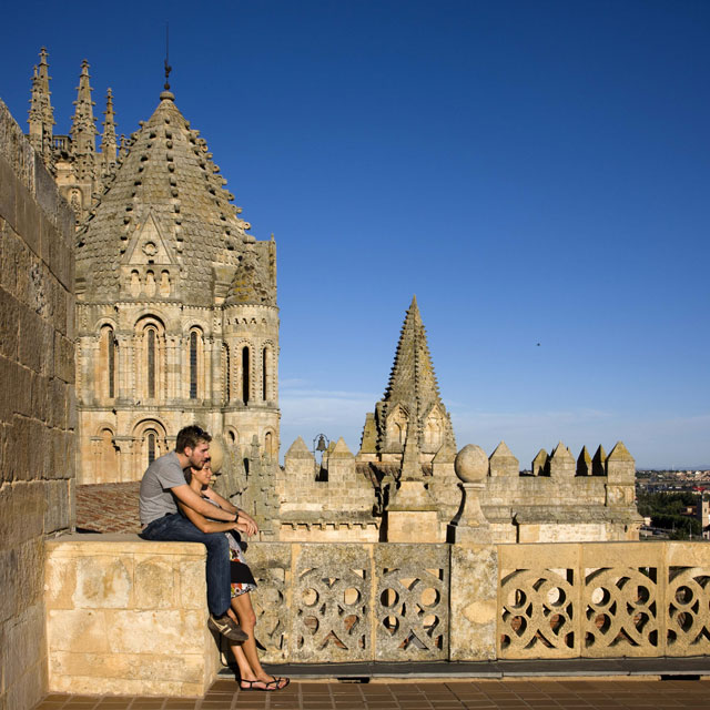 Torens van de kathedraal van Salamanca