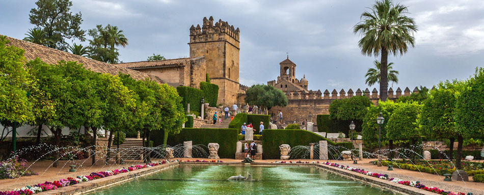 Tuinen van het Alcázar de los Reyes Cristianos, Cordoba © Grupo de Ciudades Patrimonio