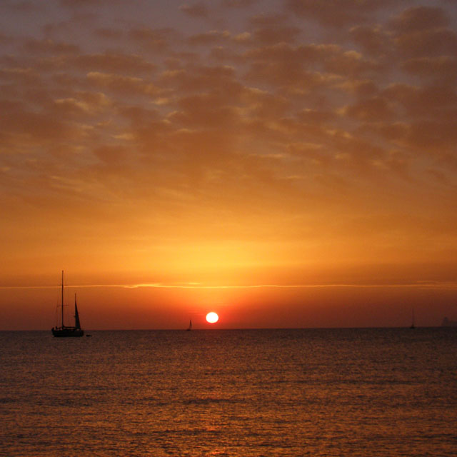 Zonsondergang in Formentera