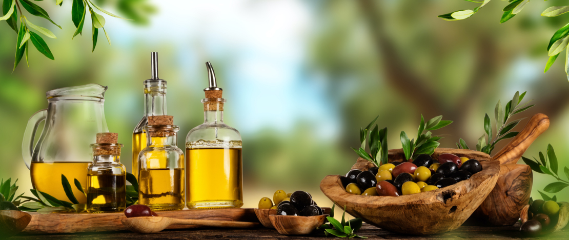 Olijfolie en olijven