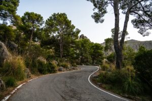 Mountain road in Cala Tuent, Majorca, Spain